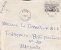 AYOS - CAMEROUN - 1957 - Colonies Francaises,Afrique,avion, Lettre,cachet,marcophilie - Lettres & Documents
