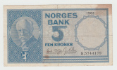 Norway 5 Kroner 1962 VF+ CRISP Banknote P 30b  30 B - Noruega