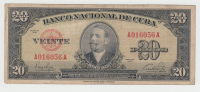 Cuba 20 Pesos 1949 VF+ P 80a  80 A - Kuba