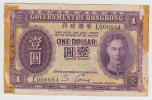 Hong Kong 1 Dollar 1936 VG Banknote P 312 - Hong Kong