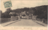 Cp , 91 , SACLAS , Route De Guillerval , Voyagée - Sonstige & Ohne Zuordnung