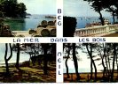 29 BEG MEIL 4 VUES/ 1 CARTE LA MER DANS LES BOIS CASIERS A LANGOUSTES - Beg Meil