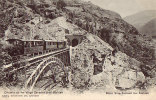 Unique CPA Chemin De Fer Train Viège ZERMATT Près STALDEN - Stalden