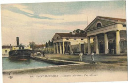 St  Mandrier     Hopital Maritime       Péniche à Quai - Saint-Mandrier-sur-Mer