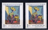 CSR Tschechoslowakei 1973 Mi 2171a-2171b Mnh Gemälde - Unused Stamps
