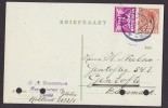 Netherlands Deluxe ZWOLLE 1930 Briefkaart To GENTOFTE Denmark (2 Scans) - Brieven En Documenten