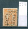 25K597 // - T.I. A. - Romania Rumanien Roumanie Roemenie , Perfin Perfores Perforiert Perforati Perforadas - Perforés