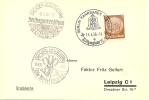 Germany Postcard From Berlin To Leipzig With Special Cancel "Berlin Fahrbares Postamt - XI Olympiade" 14/8/1936 - Ete 1936: Berlin