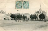 CPA 72 MAYET PLACE DE L HOTEL DE VILLE 1904 - Mayet