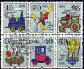 Variante Spielzeug 1980 DDR 2568 I SB13 I O 16€ Dampfwalze Mit Fleck Trafic Toys Error On The Stamp Se-tenant Of Germany - Zusammendrucke