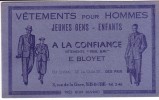 BUVARD De FLERS-DE-L´ORNE - E. BLOYET 3 Rue De La Gare -  Vêtements ...pour Hommes.... - Textile & Vestimentaire