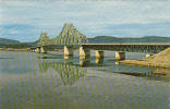 Pont Bridge Campbelton New Brunswick N.B. To Cross Point Québec P.Q.- 2 Scans - Autres & Non Classés