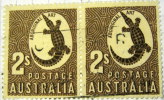 Australia 1948 Aboriginal Art Pair 2s - Used - Used Stamps