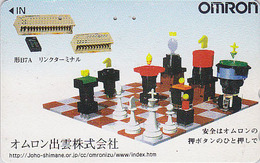 RRR TRES RARE Télécarte Japon  - Sport Jeu - ECHECS - CHESS Japan Phonecard - SCHACH Telefonkarte - AJEDREZ - 91 - Games