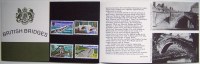 Great Britain BRITISH BRIDGES Pont Brucke 4 Mint Stamps In Special Folder - Ungebraucht