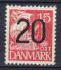 Denmark 1940 Mi. 256     20 Ø Auf 15 Ø Karavelle Schif Ship Overprinted MH* - Nuevos