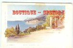 LESSIEUX - Carte Aquarellée De Menton La Baie Est - Carte 1900 - Dos Scané - Lessieux