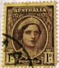 Australia 1942 Queen Elizabeth 1d - Used.jpg - Used Stamps