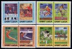 Sainte-Lucie N° 668 / 75 XX  Jeux Olympiques D'été à Los Angeles La Série Des 8 Valeurs Sans Charnière TB - St.Lucia (1979-...)