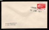 GB STRIKE MAIL (ROBERT NORFOLK SERVICE) 2/- (10P) RED COMMERCIALLY USED 30 JANUARY 1971 Write A Letter Feather Quill Pen - Viñetas De Fantasía