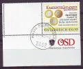 056: Personalisierte Briefmarke Aus Österreich Ecke Links Unten Euromünzen Hajek Gestempelt - Gebruikt