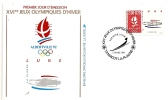 France, Fdc, Jeux Olympiques D'albertville En 1992,  Luge ,1991 Lmacot La Plagne - Inverno1992: Albertville