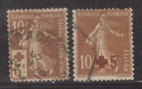 1914 Used, 2 Diff, Red Cross Fund, / Surcharged - Used Stamps