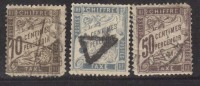 POSTAGE  DUE, 3v Used, France - Usati