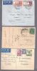 INDIA POSTAL HISTORY INDIA 2 KG6 POSTCARDS + 1 COVER - 1936-47 King George VI