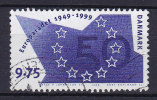 Denmark 1999 Mi. 1213  9.75 Kr  Europarat European Council 50 Jahre Years - Usati