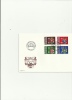 LIECHTENSTEIN 1980- FDC COATS OF ARMS  WITH 4 STAMPS OF CHF 0,40-0,70-0,80-1,10YVERT 707/710 POST.10-3-1981 RE 4 LC GN - Cartas & Documentos