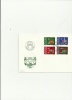 LIECHTENSTEIN 1982- FDC COATS OF ARMS  WITH 4 STAMPS OF CHF 0,40-0,70-0,80-1,10YVERT 734/737 POST.8-3-1982 RE 4-2 LC GN - Covers & Documents