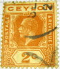 Ceylon 1912 King George V 2c - Used - Ceylon (...-1947)