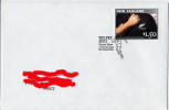 Cancellation Cover Rugby Player Shout  Show Welpex 2003 With All Blacks Stamp - Rugby