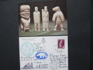 6-102 Tupilak Sculpture Eskimo Inuit Greenland Groenland CPM Ivoire Carved Ivory Narval GECRP Scoresbysund Ours Blanc - Storia Postale