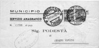 STORIA POSTALE LETTERA 1944 CON ANNULLO PORDENONE - Marcophilia