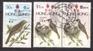 Hong Kong Used 1975, 50c Bird /  $1.30 Pair - Oblitérés