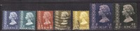Hong Kong Used 1973, 7 Values, (65c Brown, $10.00., Etc,) - Used Stamps
