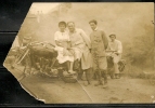 MOTORBIKES - OLD C/1920´s ETHNIC BRAZIL PHOTO - Arthur Photo - RIO Carioca 11 - Poor Condition - Cyclisme