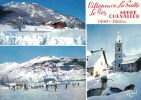 Carte Postale 05. Serre-Chevalier  Villeneuve-la-Salle Le Bez Les Champs De Ski Trés Beau Plan - Serre Chevalier