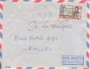 AFRIQUE OCCIDENTAL FRANCAISE - 1956 - COLONIE - LABORATOIRE MEDICAL & VILLAGE INDIGENE - CAD EXAGONAL - LETTRE AVION - Briefe U. Dokumente