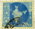 India 1958 Map Of India 20np - Used - Used Stamps