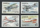SAMOA 1998 80TH ANNIV RAF SET OF 4 NHM FACE VALUE Aircraft Planes Airplanes WW1 WW2 - Samoa