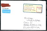 D4 Czech Republic Cover Letter Traveled To Slovenia ATM - Used Stamps