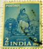 India 1955 Spinning Woman 2as - Used - Usados