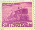 India 1955 Tractor 3ps - Used - Used Stamps