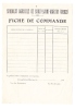 - Syndicat Agricole De SORCY SAINT MARTIN - Fiche De Commande - Années 1930 - Agriculture