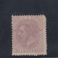 EDIFIL 211 * " 30 CTS LILA ALFONSO XII" - Unused Stamps