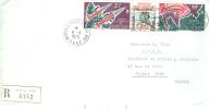 TAAF ENV SAINT PAUL AMSTERDAM 8/4/1975  TRYPTIQUE FUSEES  TIMBRES N° PA41A - Storia Postale