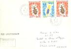TAAF ENV SAINT PAUL AMSTERDAM 8/3/1976  INSECTES  TIMBRES N° 49  50  51 - Cartas & Documentos